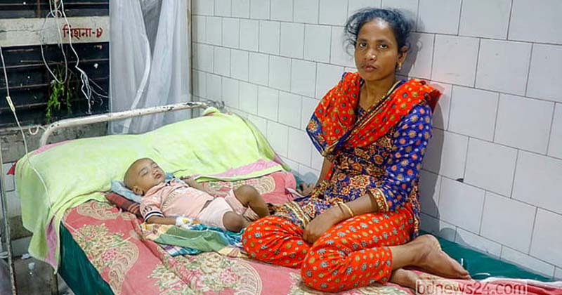 ফরিদপুরে হামে একদিনে হাসপাতালে ভর্তি ৬০